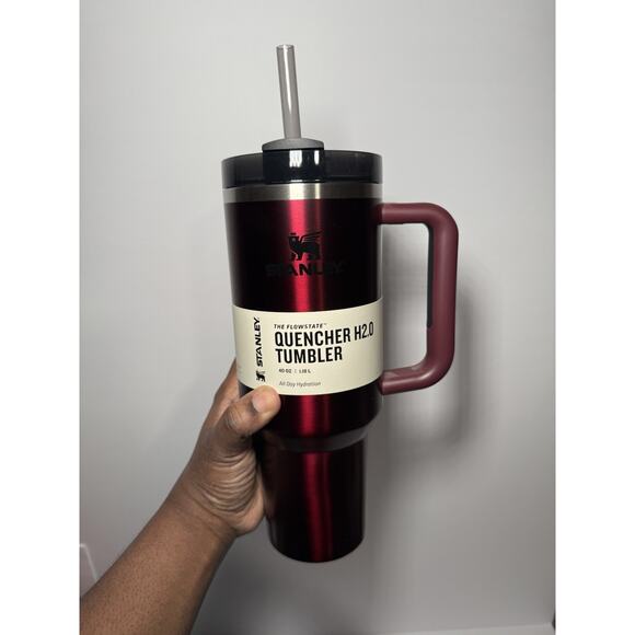 Stanley 2023 Holiday Exclusive ROSEWOOD GLOW 40oz Quencher BNWT + Boot - Picture 3 of 6